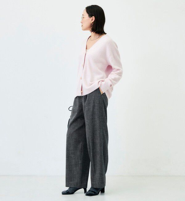 NOLLEY'S「《ストレッチ》ウォッシャブルネップツイードワイドパンツ」|その他|