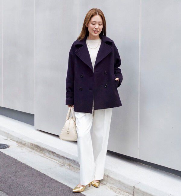 NOLLEY'S「《防シワ》ウォッシャブルウールライクセミワイドパンツ」|その他|