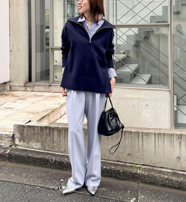 NOLLEY'S「《防シワ》ウォッシャブルウールライクセミワイドパンツ」|その他|