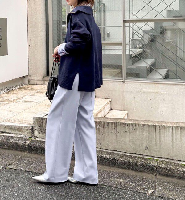 NOLLEY'S「《防シワ》ウォッシャブルウールライクセミワイドパンツ」|その他|