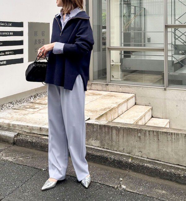 NOLLEY'S「《防シワ》ウォッシャブルウールライクセミワイドパンツ」|その他|