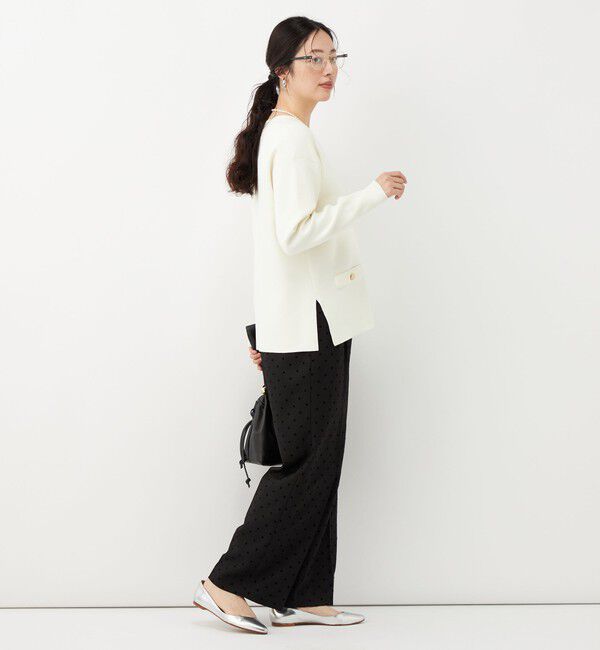 NOLLEY'S「《防シワ》ウォッシャブルウールライクセミワイドパンツ」|その他|
