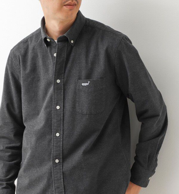 NOLLEY'S goodman「シャモアクロス クジラBD 26AW」|シャツ・ブラウス|チャコールグレー