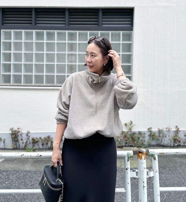 NOLLEY'S sophi「【サマになる】ウォッシャブルOTONAフリースハーフZIP プルオーバー」|Tシャツ・カットソー|
