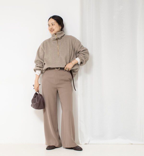 NOLLEY'S sophi「【サマになる】ウォッシャブルOTONAフリースハーフZIP プルオーバー」|Tシャツ・カットソー|