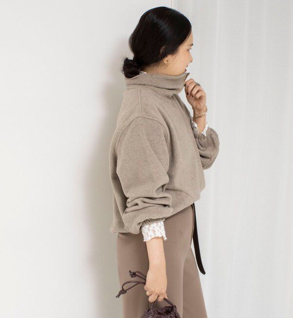 NOLLEY'S sophi「【サマになる】ウォッシャブルOTONAフリースハーフZIP プルオーバー」|Tシャツ・カットソー|