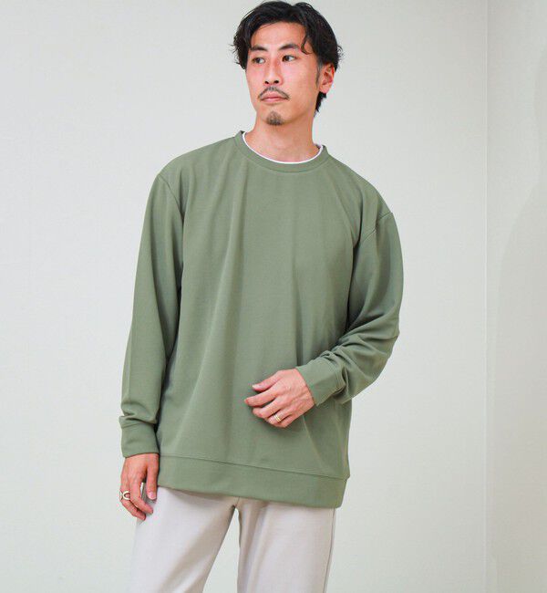 GLOSTER「【1枚で完結】カルゼジョーゼットフェイクレイヤーロングスリーブT ロンT」|Tシャツ・カットソー|