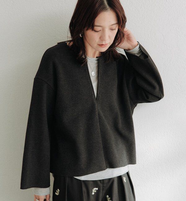  「キーネックコクーンプルオーバー」|Tシャツ・カットソー|