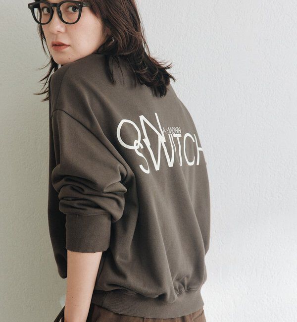  「【A・MONN】ON SWITCHスウェットプルオーバー」|Tシャツ・カットソー|チャコールグレー