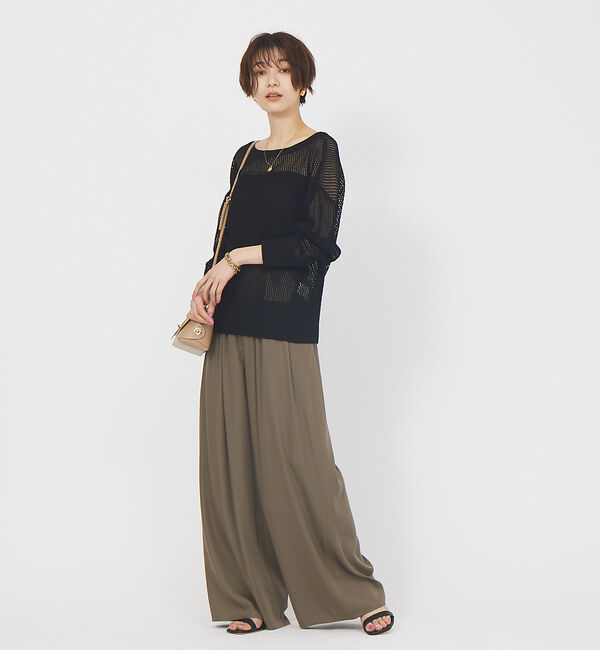 Rouge vif「【セットアップ対応】タックワイドパンツ」|その他|