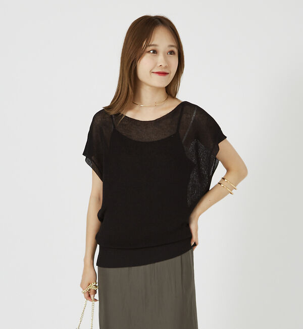 Rouge vif「【２点セット！】【一部店舗限定】マルチWAYニット&times;キャミワンピース SET」|ワンピース|