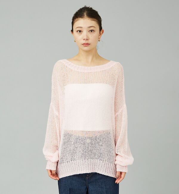 Rouge vif「モヘアライクシアー2WAY ニットプルオーバー」|ニット・セーター|
