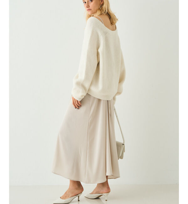Rouge vif「【一部店舗限定】【2点セット】Vネックニット&times;キャミワンピセット」|ワンピース|
