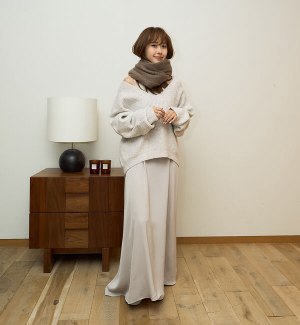 Rouge vif「【一部店舗限定】【2点セット】Vネックニット&times;キャミワンピセット」|ワンピース|