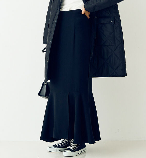 Rouge vif「【一部店舗限定】ストレッチマーメイドスリットスカート」|スカート|ブラック