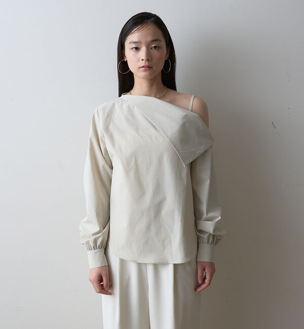 Rouge vif「【一部店舗限定】アシメオフショルブラウス」|シャツ・ブラウス|
