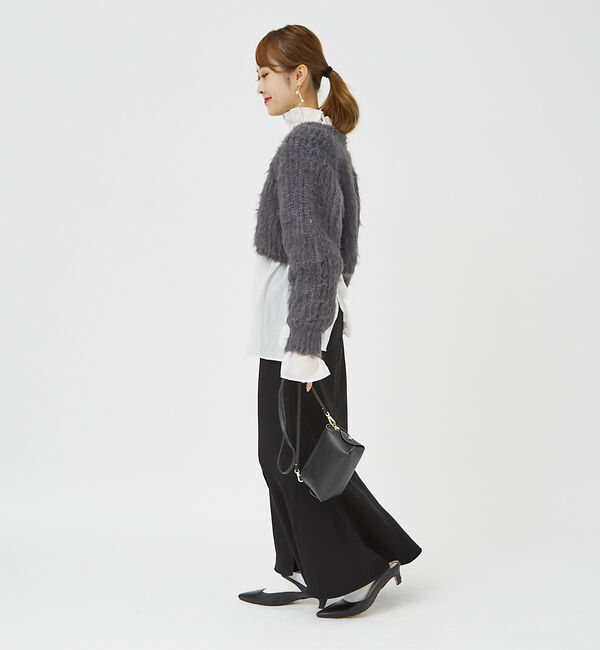 Rouge vif「【一部店舗限定】フェザーヤーンショート丈ニット」|ニット・セーター|