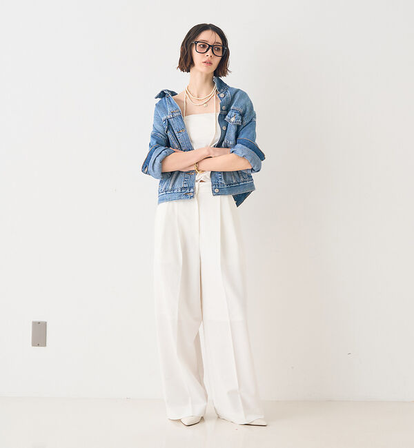 Rouge vif「ストレッチツータックワイドパンツ」|その他|