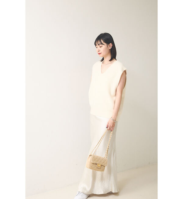 Rouge vif「フォックスウール ニットベスト」|ニット・セーター|