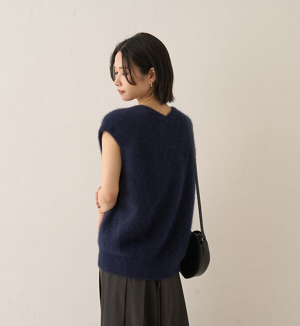 Rouge vif「フォックスウール ニットベスト」|ニット・セーター|