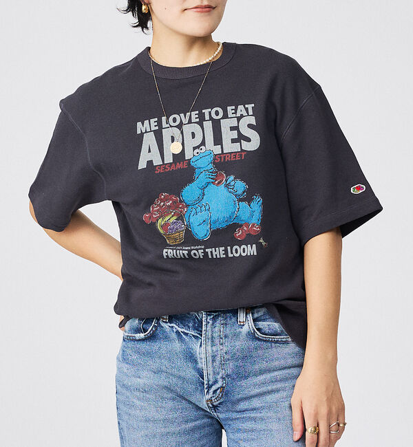 Rouge vif「【FRUIT OF THE LOOM/フルーツ オブ ザ ルーム】【コラボ】SE」|Tシャツ・カットソー|ブラック