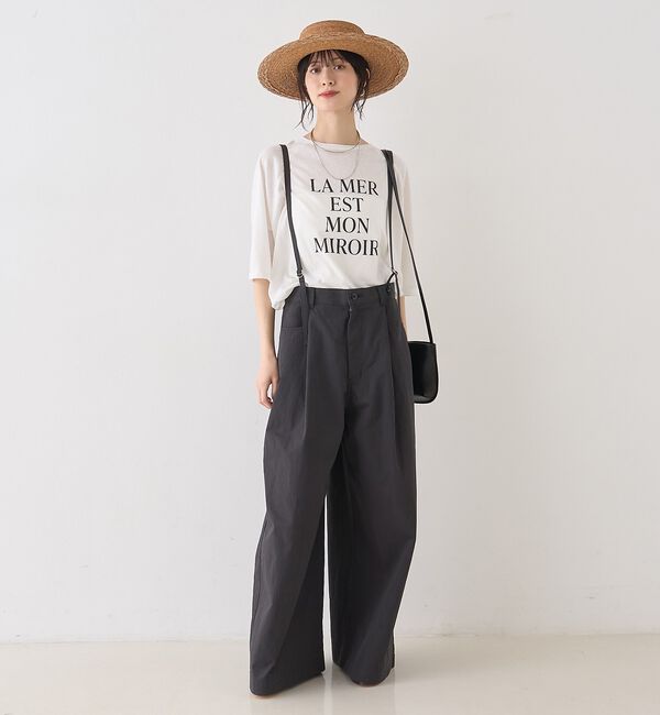 Rouge vif「2WAYサスペンダータックワイドパンツ」|その他|
