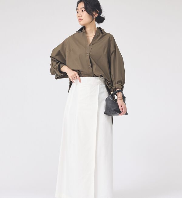 Rouge vif「ドルマンストレッチブロードビックシャツ」|シャツ・ブラウス|