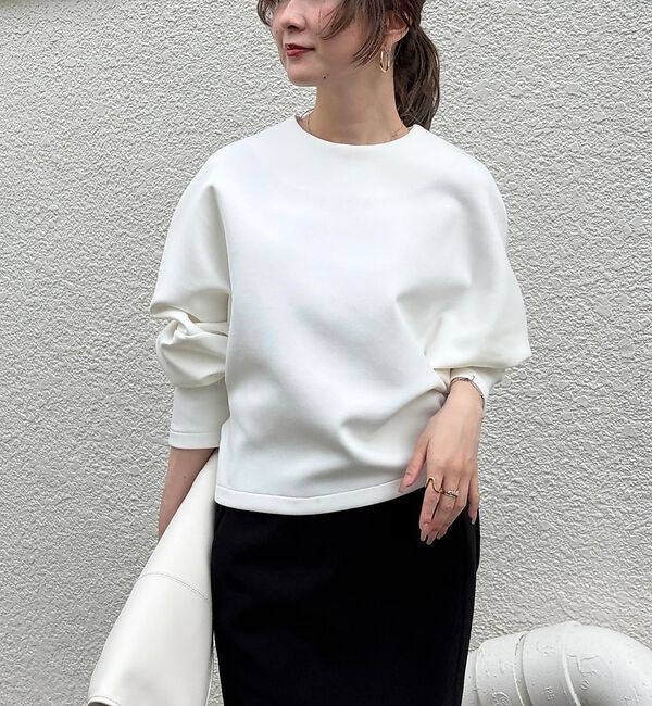 Rouge vif「コットンエアーダンボール コクーンプルオーバー」|Tシャツ・カットソー|ホワイト