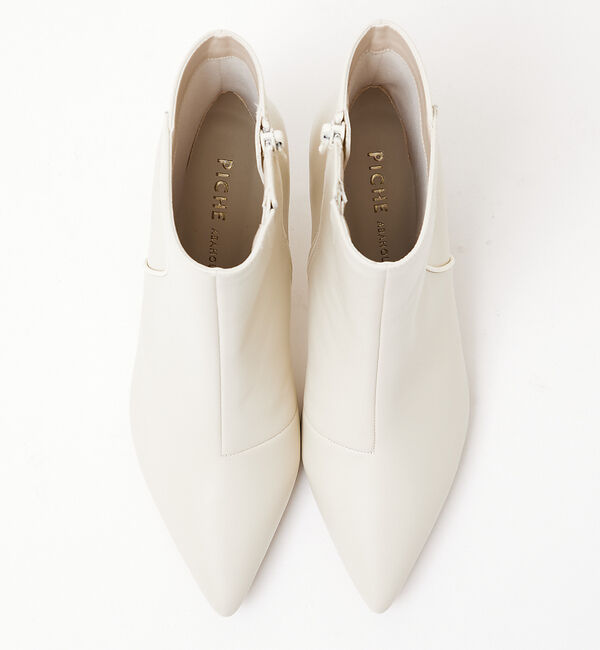 AU BANNISTER「【最高ブーツ/ 6.5cmヒール】ポインテッドトゥショートブーツ」|ショートブーツ|