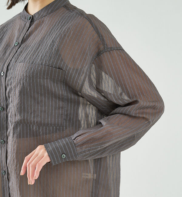 abahouse mavie「シアーオーバーシャツ」|シャツ・ブラウス|