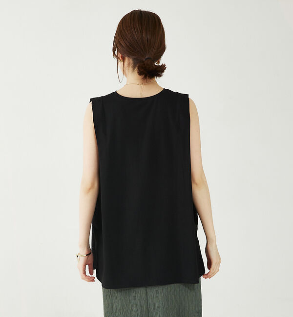 abahouse mavie「タックロングタンク」|Tシャツ・カットソー|
