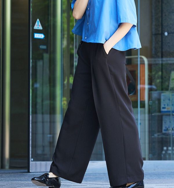abahouse mavie「【エニデイカセット・サマー】ジョーゼットストレートパンツ」|その他|
