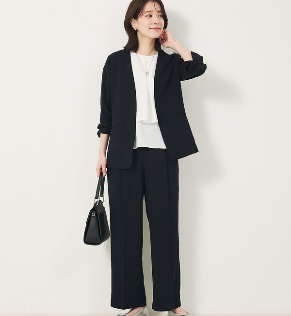 abahouse mavie「【エニデイカセット・サマー】ジョーゼットストレートパンツ」|その他|