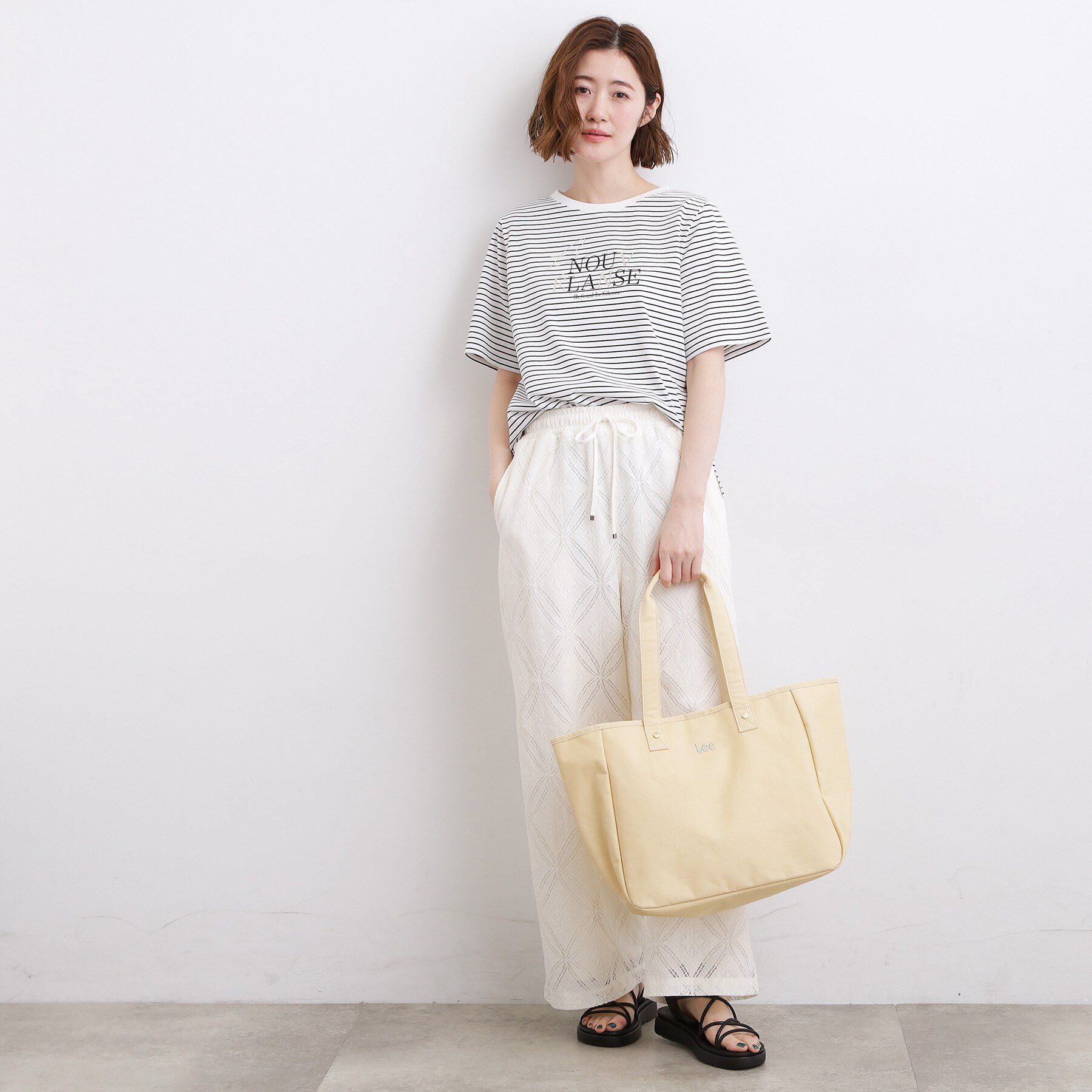 grove「【吸水速乾・UVカット・マシンウォッシャブル】ベーシックMIXロゴプリントT」|Tシャツ・カットソー|