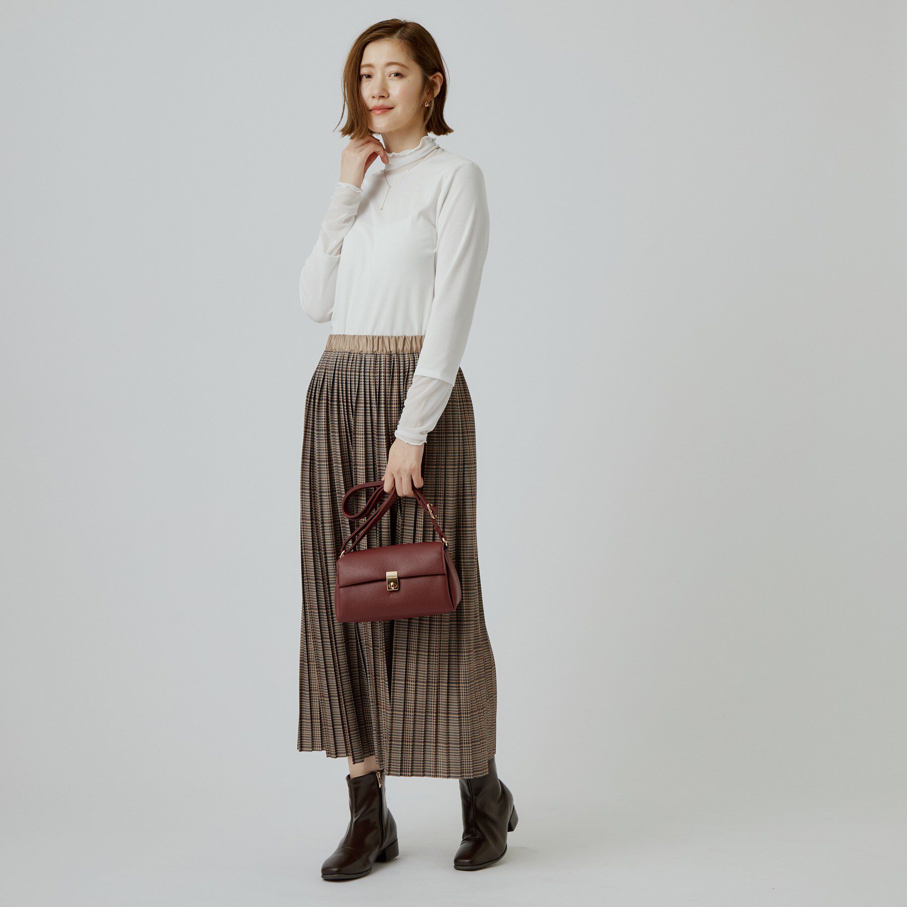 grove「シアー切替ハイネックプルオーバー」|Tシャツ・カットソー|