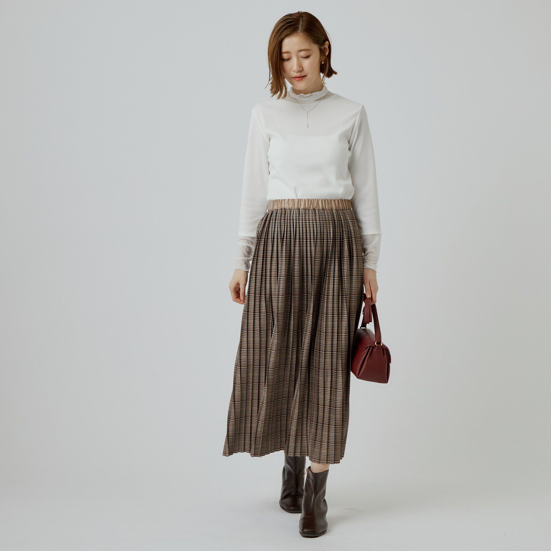 grove「シアー切替ハイネックプルオーバー」|Tシャツ・カットソー|