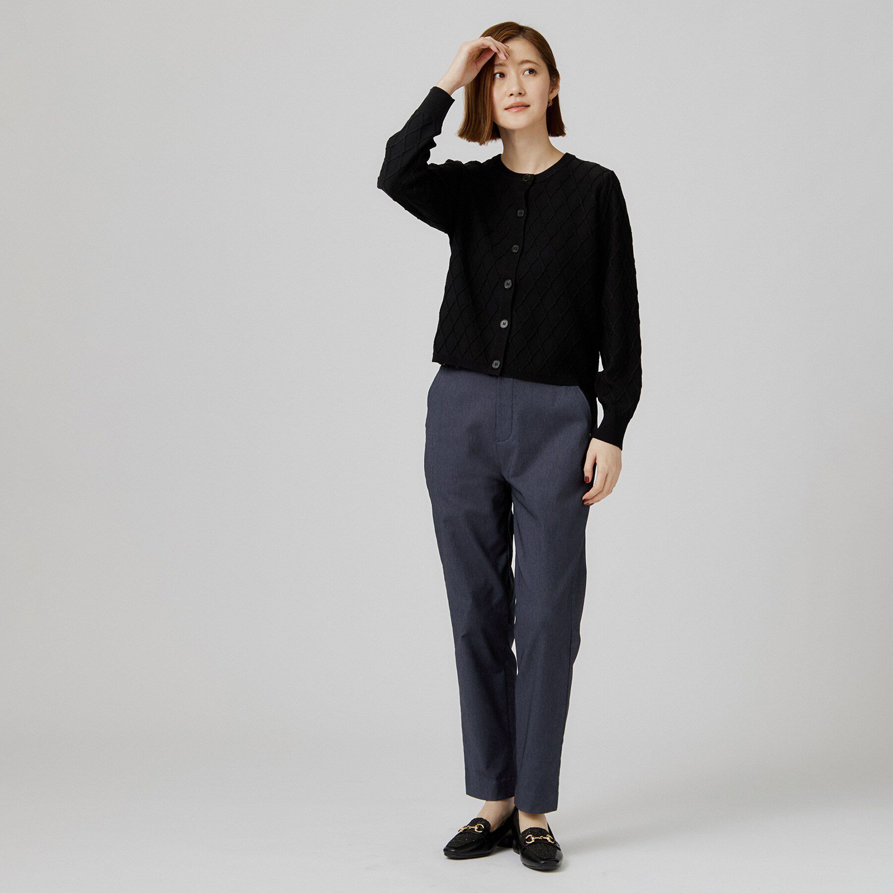 grove「【裏起毛】ハイパーストレッチテーパードパンツ」|その他|