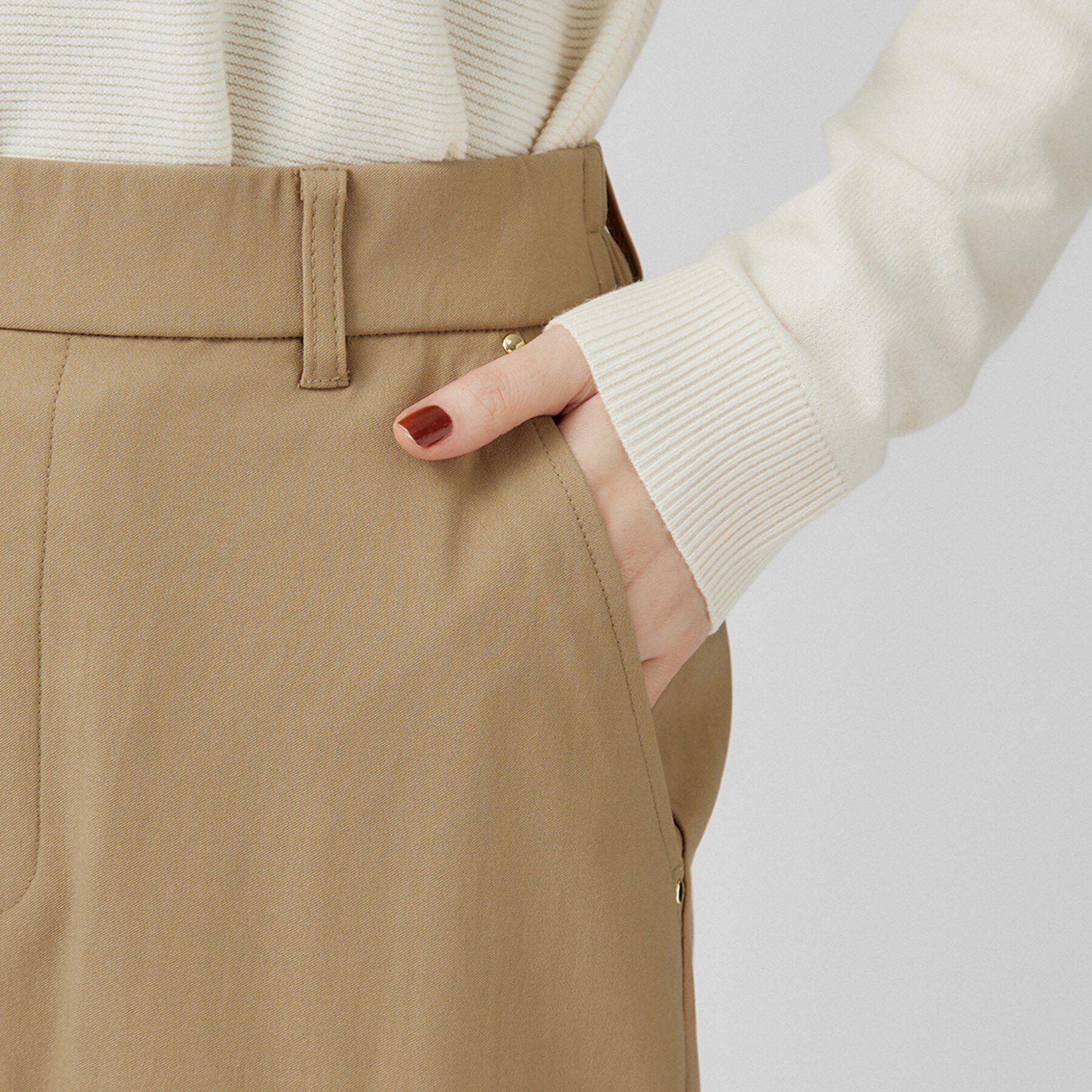 grove「【裏起毛】ハイパーストレッチテーパードパンツ」|その他|