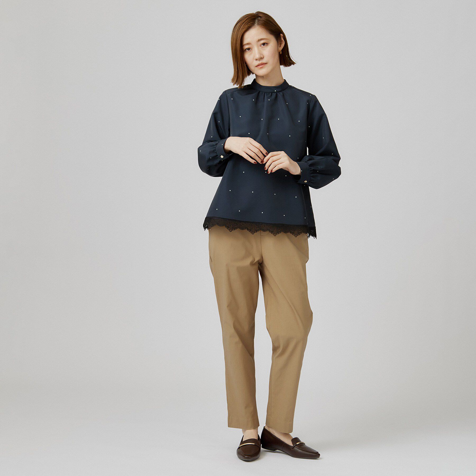 grove「【裏起毛】ハイパーストレッチテーパードパンツ」|その他|