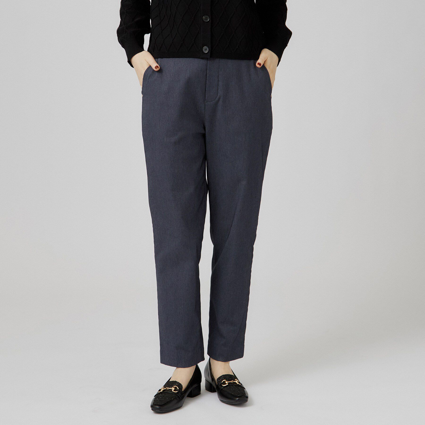 grove「【裏起毛】ハイパーストレッチテーパードパンツ」|その他|シャンブレー(094