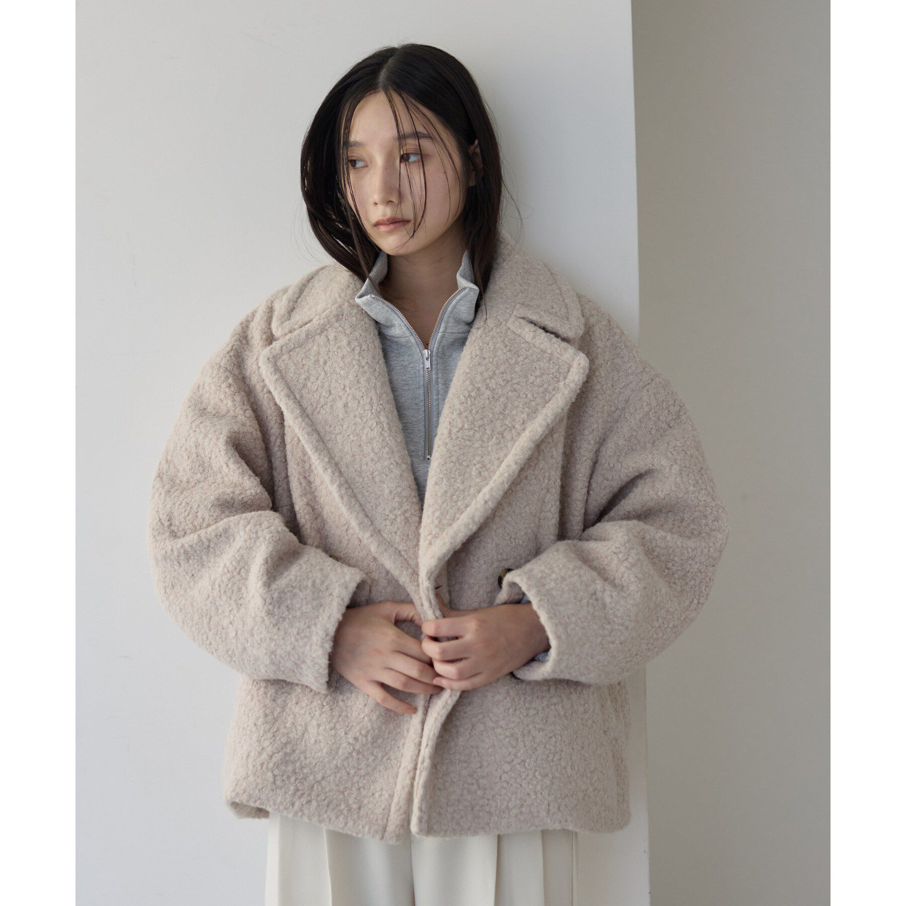 GALLEST「ボアピーコート」|ピーコート|