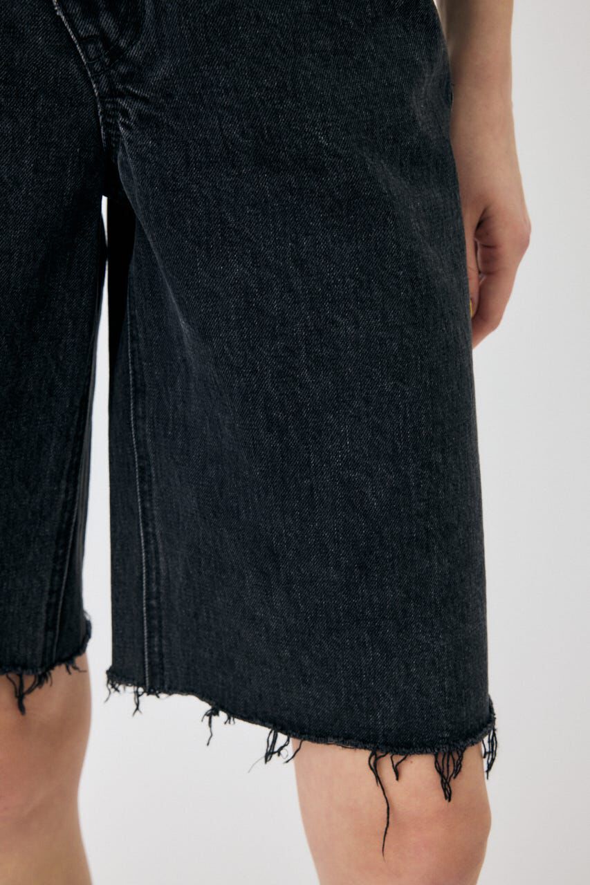 MOUSSY「CROSS WAIST ハーフパンツ」|デニム|