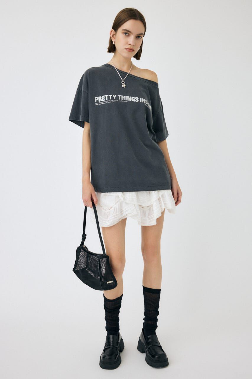 MOUSSY「DRAPE LACE MINI スカート」|スカート|