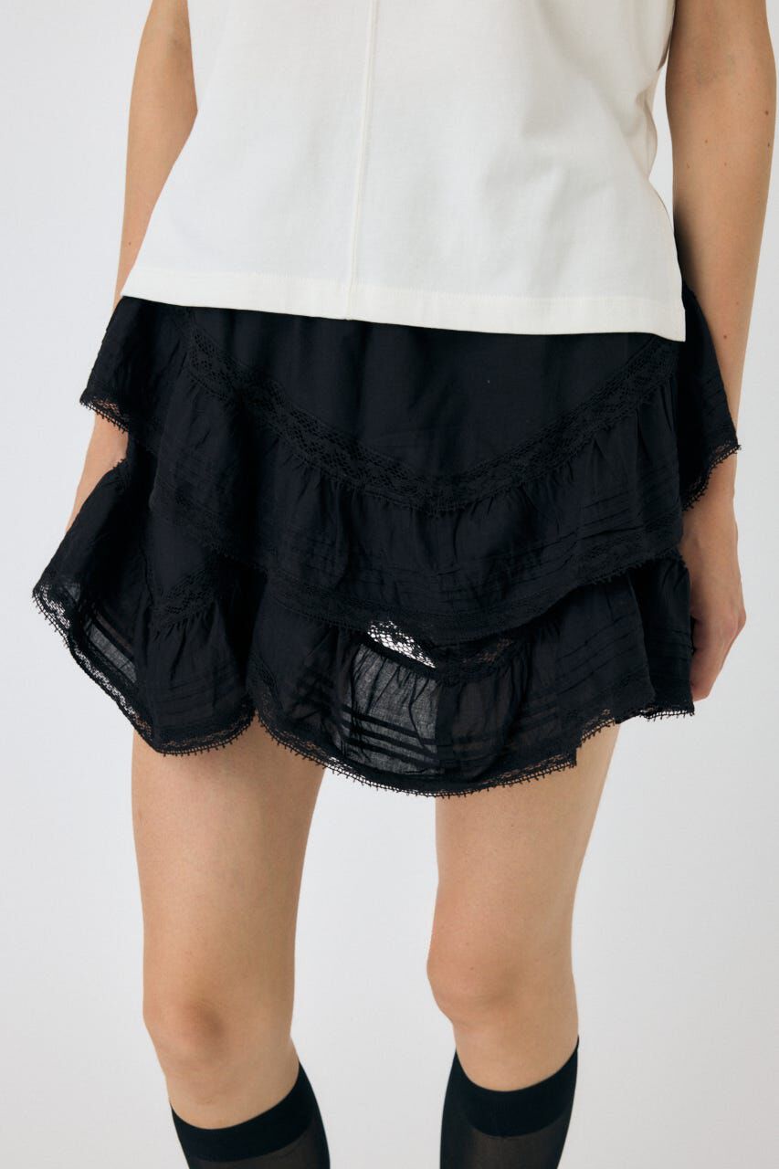 MOUSSY「DRAPE LACE MINI スカート」|スカート|