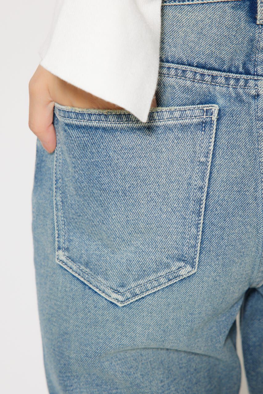 rienda「フラワー刺繍ブーツカットデニムパンツ」|デニム|
