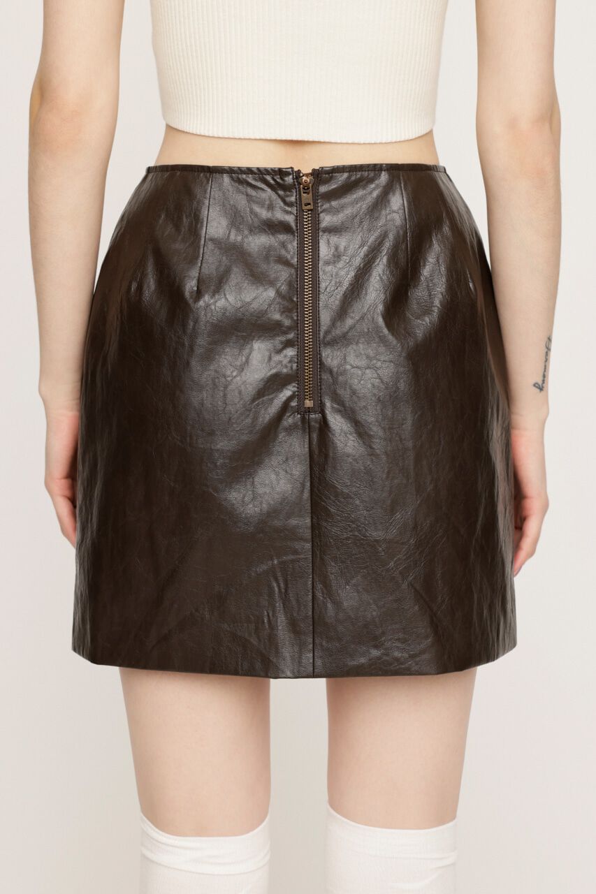 SLY「F／LEATHER TIGHT ショートスカート」|スカート|