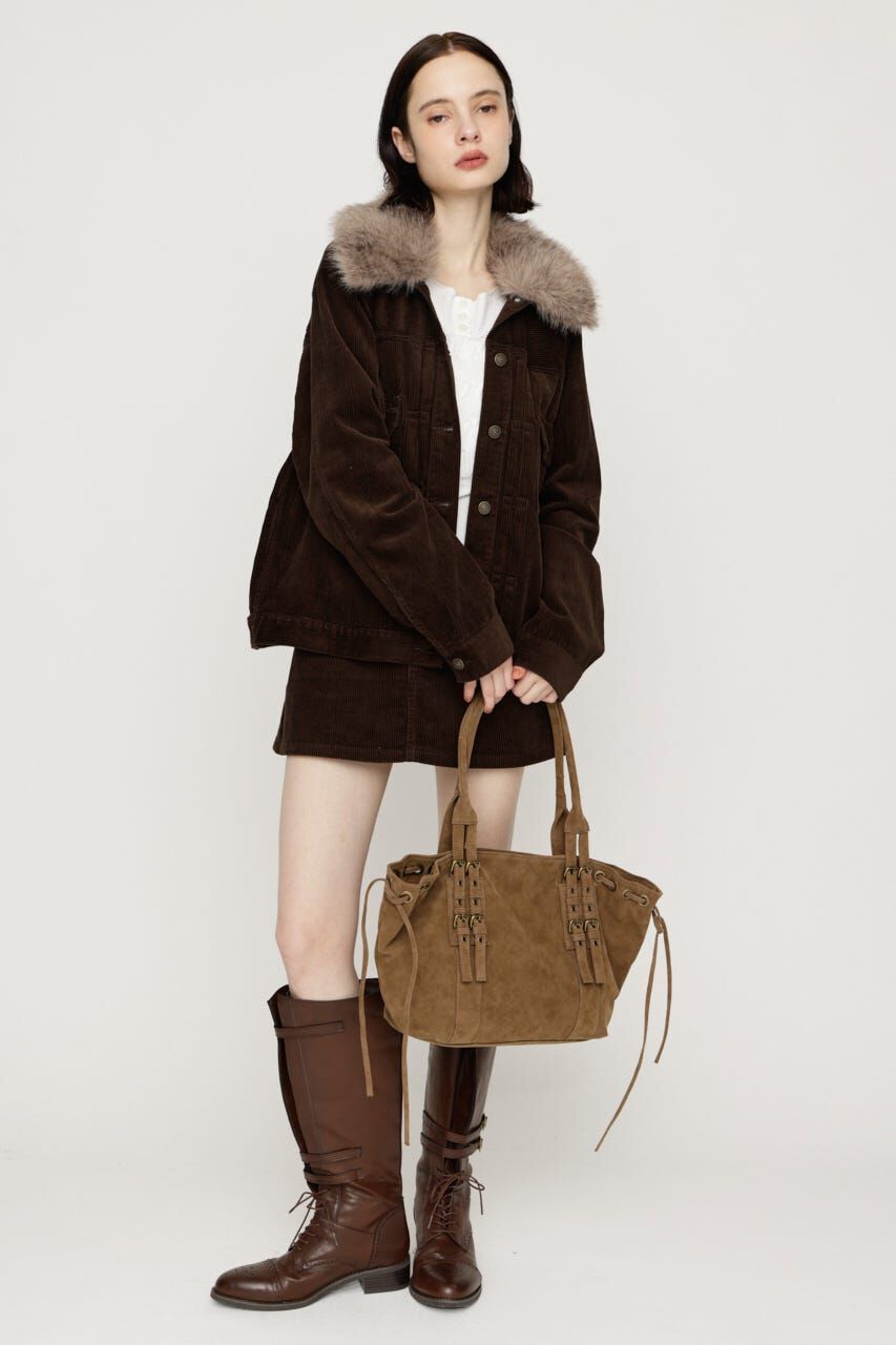 SLY「F／FUR COLLAR COMBI ジャケット」|その他|