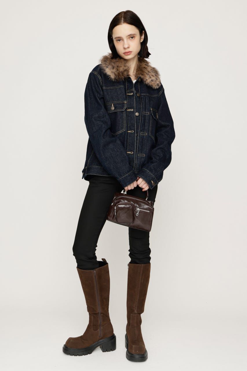 SLY「F／FUR COLLAR COMBI ジャケット」|その他|