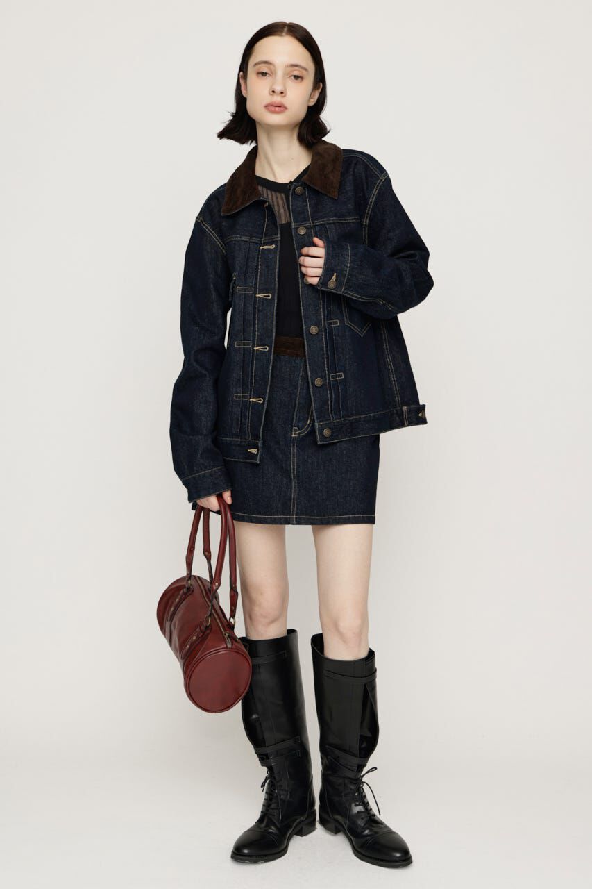 SLY「F／FUR COLLAR COMBI ジャケット」|その他|