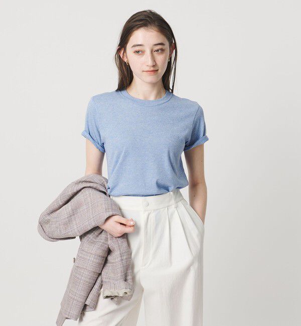 UNITED ARROWS「ラメ テンジク Tシャツ」|Tシャツ・カットソー|LT.BLUE